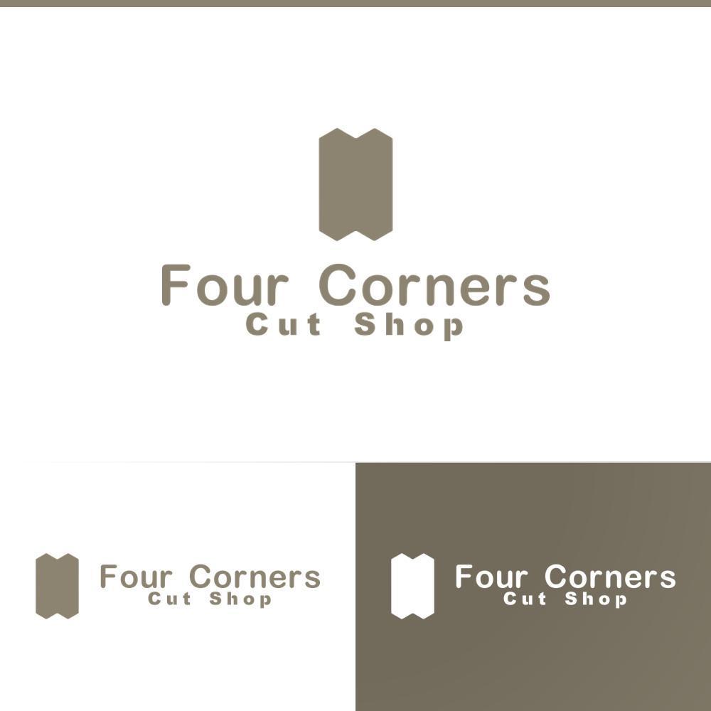 新規　美容室　「Four Courners Cut Shop 」　のロゴ　