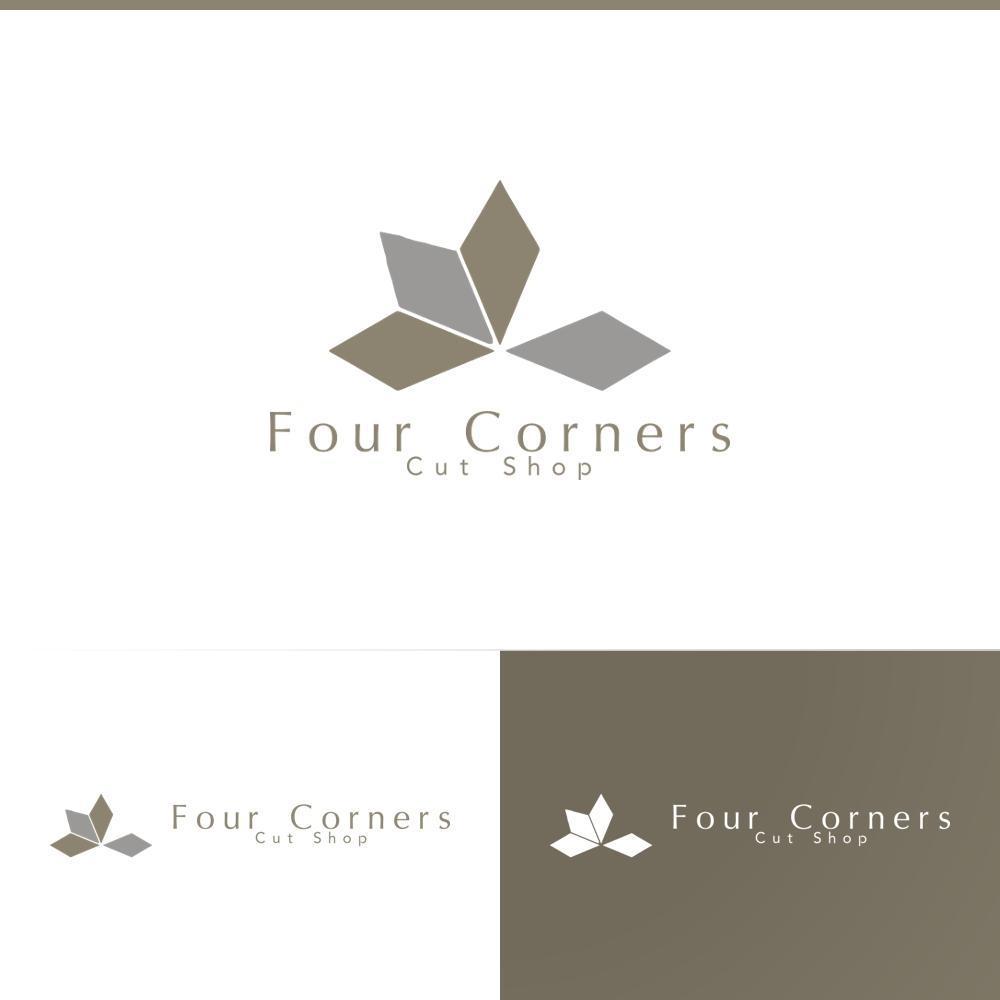 新規　美容室　「Four Courners Cut Shop 」　のロゴ　