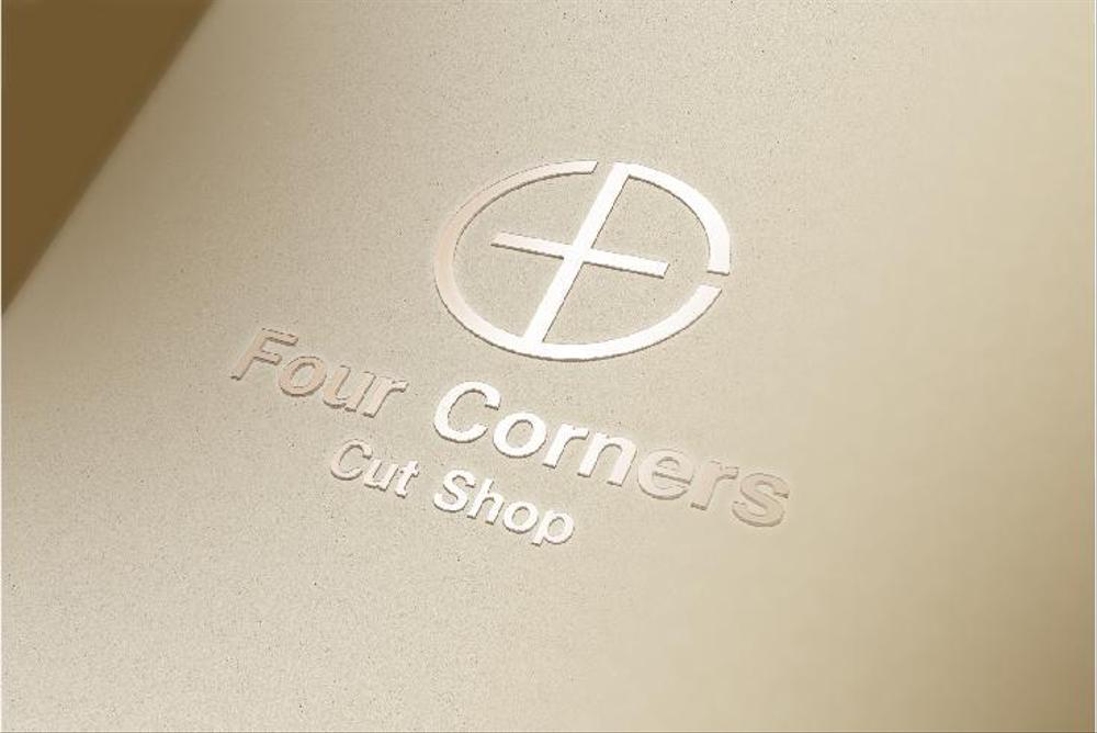 新規　美容室　「Four Courners Cut Shop 」　のロゴ　