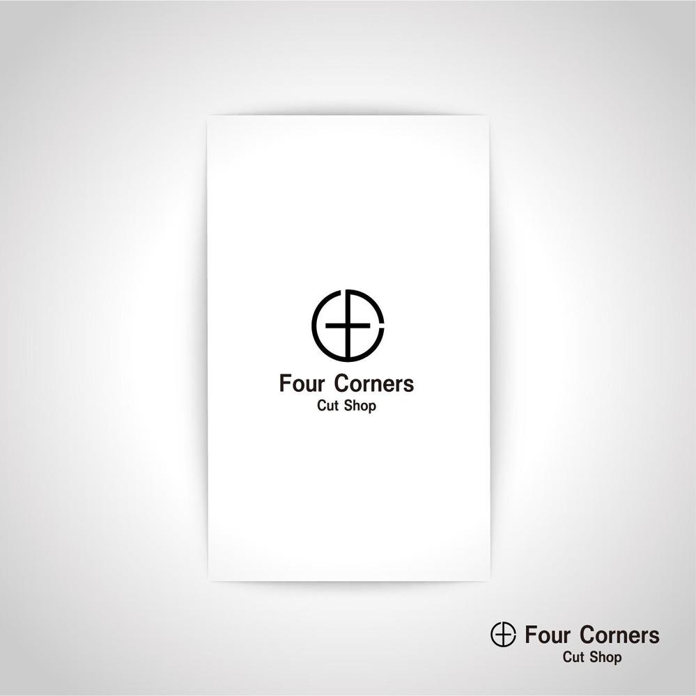 新規　美容室　「Four Courners Cut Shop 」　のロゴ　