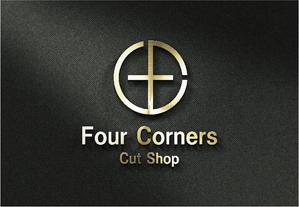 k_31 (katsu31)さんの新規　美容室　「Four Courners Cut Shop 」　のロゴ　への提案