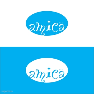 ロゴ研究所 (rogomaru)さんの「amica か　アミカ」のロゴ作成への提案