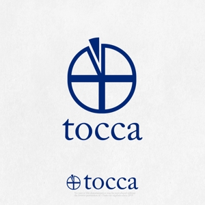 Chako (Chako0603)さんの美容室『tocca』のロゴへの提案