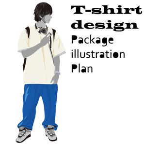 Big moon design (big-moon)さんの【急募です！】紳士Tシャツパッケージ用のイラスト制作への提案