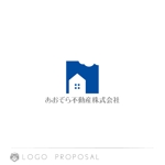 nyakko (kamemz)さんの札幌の不動産会社「あおぞら不動産株式会社」のロゴへの提案