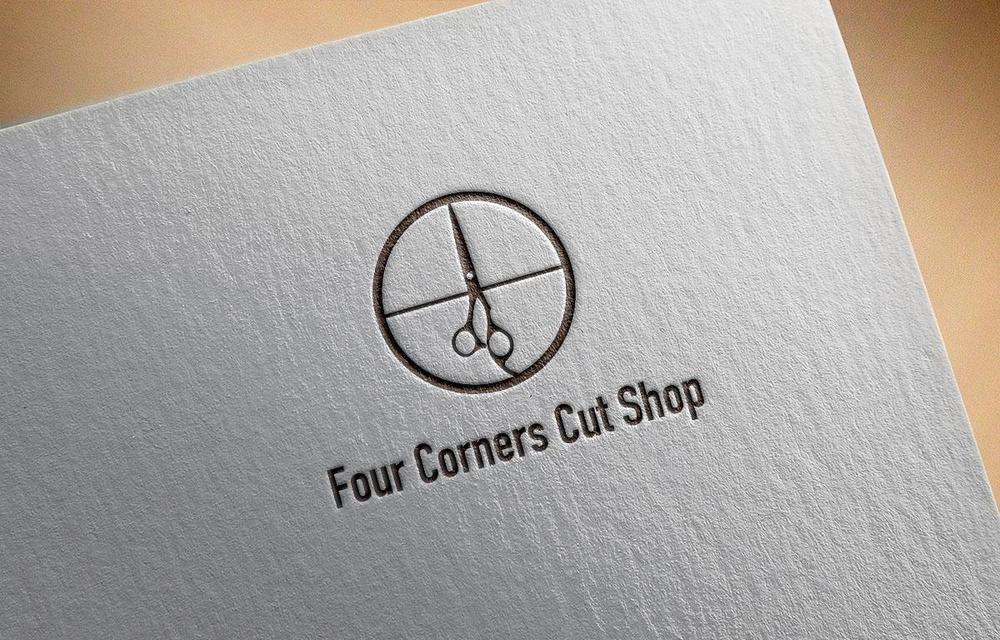 新規　美容室　「Four Courners Cut Shop 」　のロゴ　