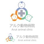 大代勝也 (k_oshiro)さんのアルク動物病院(Aruk animal clinic)｢人.犬.猫の手｣ロゴへの提案