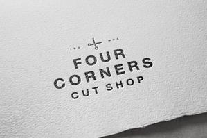 ALTAGRAPH (ALTAGRAPH)さんの新規　美容室　「Four Courners Cut Shop 」　のロゴ　への提案