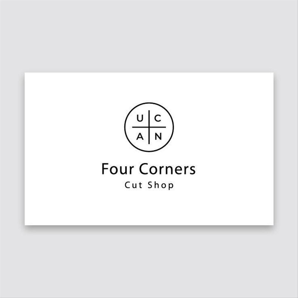 新規　美容室　「Four Courners Cut Shop 」　のロゴ　