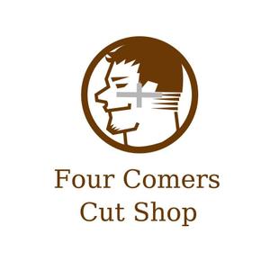 うさぎいち (minagirura27)さんの新規　美容室　「Four Courners Cut Shop 」　のロゴ　への提案