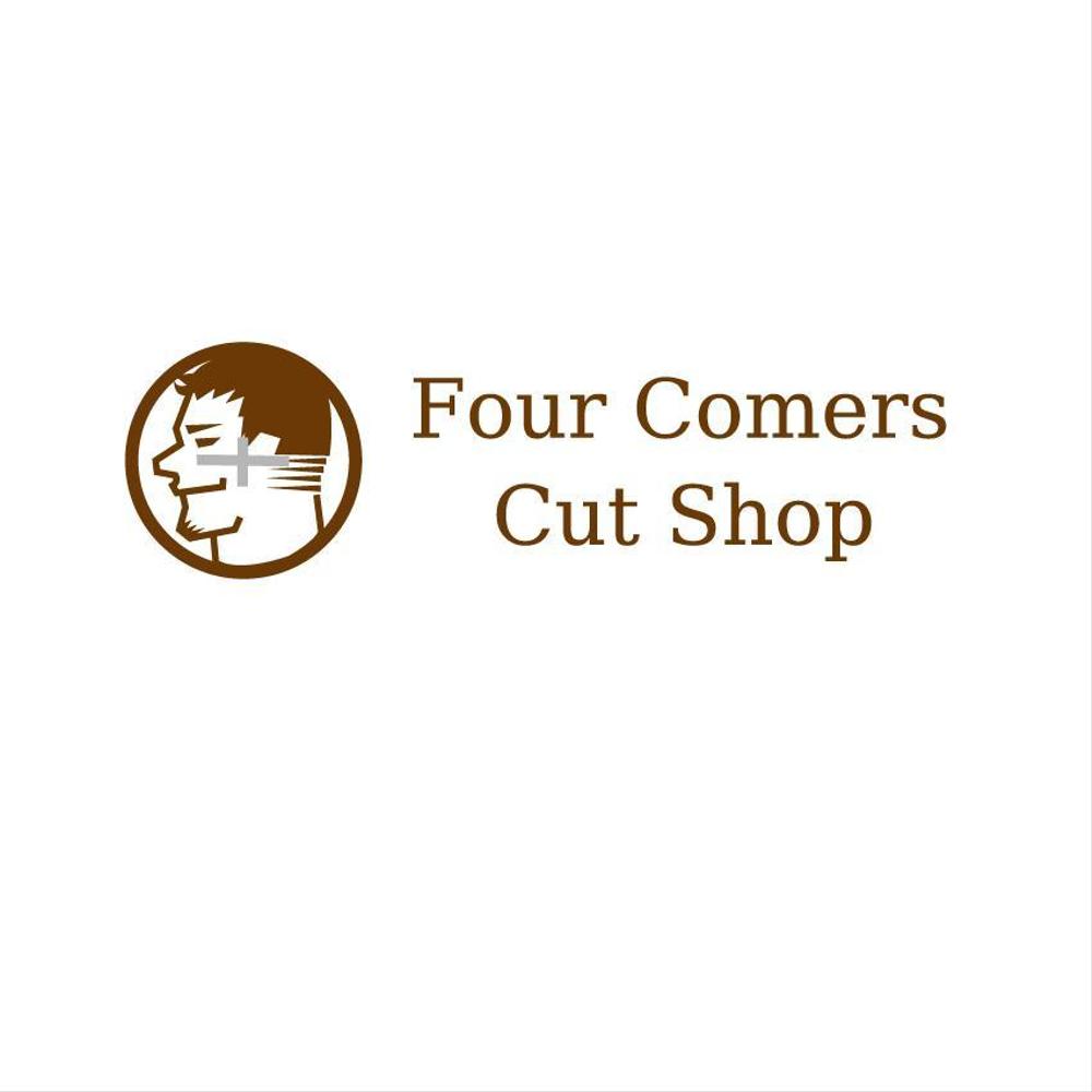 新規　美容室　「Four Courners Cut Shop 」　のロゴ　