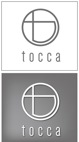 taki-5000 (taki-5000)さんの美容室『tocca』のロゴへの提案