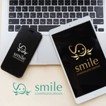 KOZ-DESIGN (saki8)さんの笑顔とコミュニケーションスキルを伝える会社ロゴデザイン「smile communications 」への提案