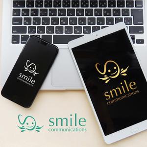 KOZ-DESIGN (saki8)さんの笑顔とコミュニケーションスキルを伝える会社ロゴデザイン「smile communications 」への提案