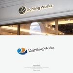onesize fit’s all (onesizefitsall)さんの電気工事 株式会社Lighting Works のロゴマークへの提案