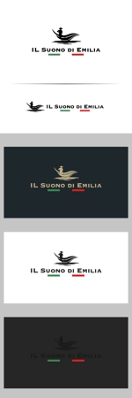 WIZE DESIGN (asobigocoro_design)さんのイタリア料理店 IL Suono di Emilia のロゴ、ショップカードの作成への提案