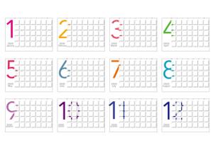 huutyann (huutyann)さんの卓上カレンダーの表紙と玉（12か月）のデザインへの提案