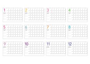 huutyann (huutyann)さんの卓上カレンダーの表紙と玉（12か月）のデザインへの提案