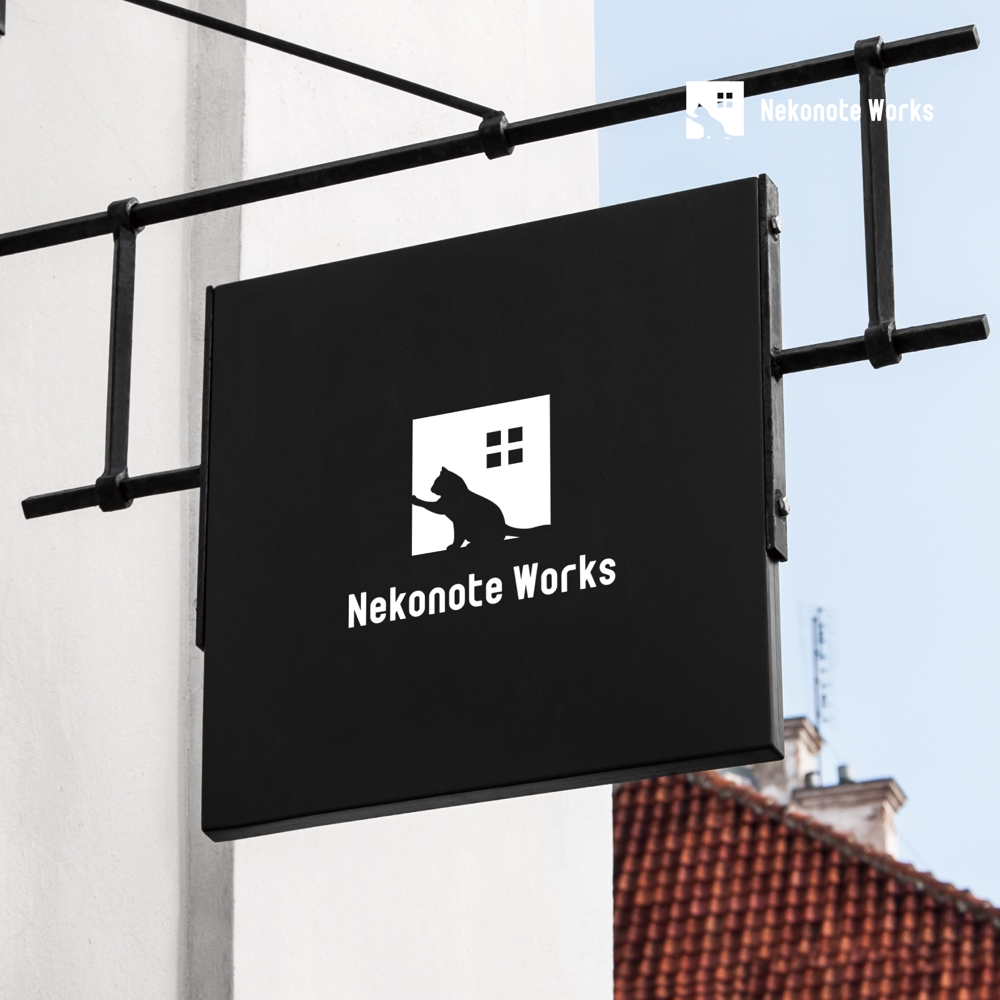 手作業・軽作業の請負サービス「Nekonote Works（ネコノテワークス）」のロゴ