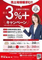 nkj (nkjhrs)さんの不動産仲介業者に期間限定『手数料+3%キャンペーン』のチラシへの提案