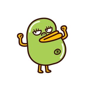 植村 晃子 (pepper13)さんの【遊び心求む】「豆」のキャラクターデザイン（シンプル・シュール・ブサイク）『サンプルあり』への提案