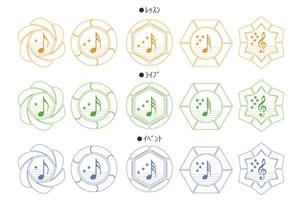 I-Asis_design (info_voice6963)さんの 音楽教室リワードバッジのデザイン案（5点）への提案