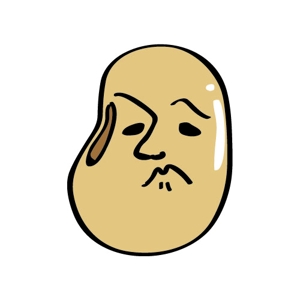 黒川 ()さんの【遊び心求む】「豆」のキャラクターデザイン（シンプル・シュール・ブサイク）『サンプルあり』への提案