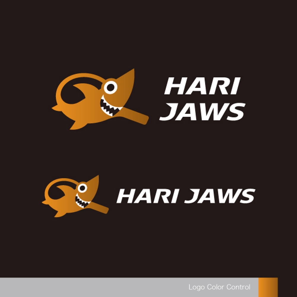 ガット張り専門店「HARI JAWS」のロゴデザイン 