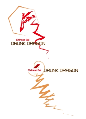 Kデザインオフイス (roiroiky0313)さんのCHINESE BAL 「DRUNK DRAGON」のロゴ制作への提案