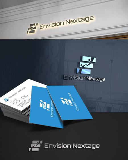 D.R DESIGN (Nakamura__)さんの【急募】次世代を担う芸能プロダクション・舞台制作会社「Envision Nextage」のロゴへの提案