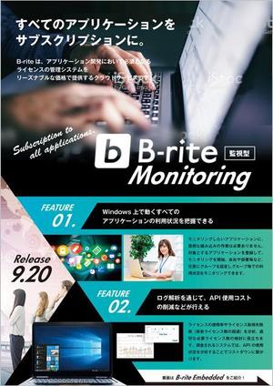 curry-man ()さんのライセンス管理システム「B-rite」のチラシへの提案