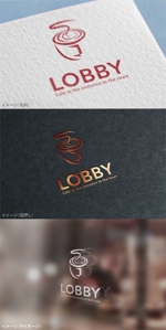 mogu ai (moguai)さんのまちの玄関口となるカフェ「LOBBY」のロゴへの提案