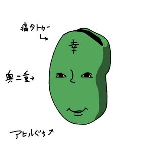 Skip (Skip)さんの【遊び心求む】「豆」のキャラクターデザイン（シンプル・シュール・ブサイク）『サンプルあり』への提案