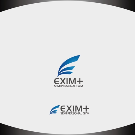 D.R DESIGN (Nakamura__)さんのセミパーソナルジム「EXIM＋」ロゴデザインへの提案