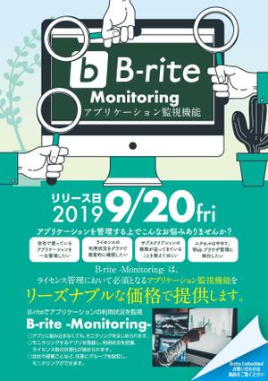 akakidesign (akakidesign)さんのライセンス管理システム「B-rite」のチラシへの提案