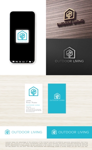 tog_design (tog_design)さんのアウトドア施設の運営会社「株式会社OUTDOOR LIVING」のロゴへの提案