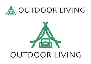 なべちゃん (YoshiakiWatanabe)さんのアウトドア施設の運営会社「株式会社OUTDOOR LIVING」のロゴへの提案