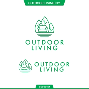 queuecat (queuecat)さんのアウトドア施設の運営会社「株式会社OUTDOOR LIVING」のロゴへの提案
