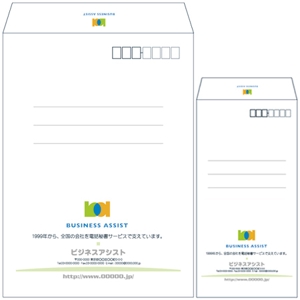 kurosimasimaさんの会社の名刺デザイン制作と社用封筒「長3」「角2」のデザイン制作への提案