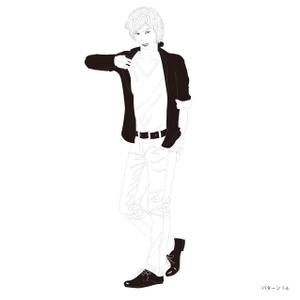 noko (outsideloop)さんの【急募です！】紳士Tシャツパッケージ用のイラスト制作への提案