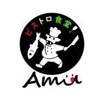 QOOYON (QOOYON)さんの飲食店　「ビストロ食堂　Amu」の　ロゴへの提案