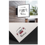 BUTTER GRAPHICS (tsukasa110)さんの飲食店　「ビストロ食堂　Amu」の　ロゴへの提案