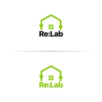 WIZE DESIGN (asobigocoro_design)さんのリフォームショップ「Re:Lab」のロゴへの提案