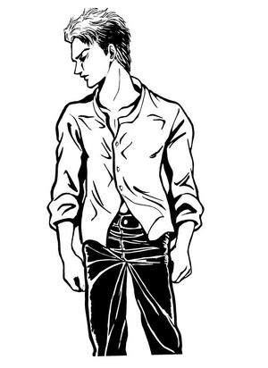 紫藤みやお (sidou)さんの【急募です！】紳士Tシャツパッケージ用のイラスト制作への提案