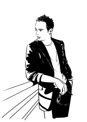 kikujiro (kiku211)さんの【急募です！】紳士Tシャツパッケージ用のイラスト制作への提案