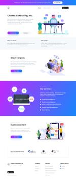 チノスコンサルティング (Suren)さんの士業サンプルサイトのWebデザイン（トップページのみ、aiで作成したワイヤーあり）への提案