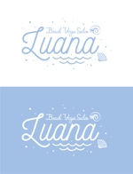 ririri design works (badass_nuts)さんのビーチヨガサロン　「Luana」のロゴへの提案