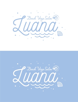 ririri design works (badass_nuts)さんのビーチヨガサロン　「Luana」のロゴへの提案