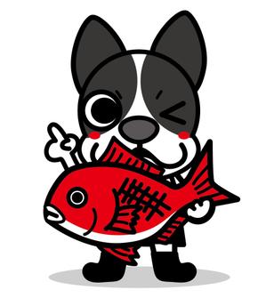 bizm (matsu5)さんのくまもんみたいなフレンチブルドックキャラクターを作って下さい。への提案