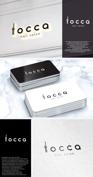 take5-design (take5-design)さんの美容室『tocca』のロゴへの提案